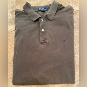 Polo by Ralph Lauren Men’s XL Dk Brown 100% Cotton Pique‎ Knit Short Sleeve Polo